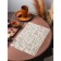 Openwork napkin for the table "Confusion", 45 × 30 cm, beige color