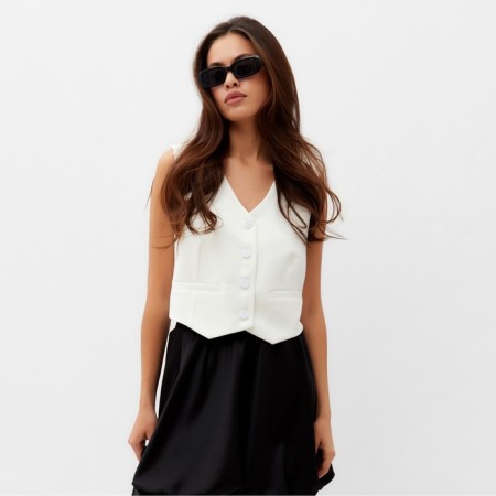 Women's vest MIST: Classic Collection p. 48, milk-4