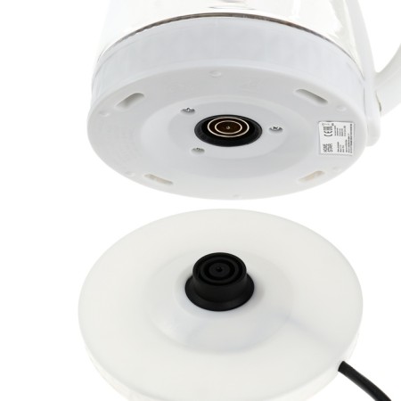 Electric kettle Homestar HS-1053, glass, 1.2 l, 1500 watts, white-6