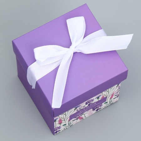 Gift folding box, packaging, "the most beautiful", 10 x 10 x 10 cm-2