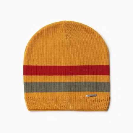 Hat for a boy, mustard color, size 54-56