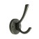 Furniture hook CAPPIO SIMPLE, two -rOP, graphite color, 4 pcs.