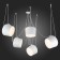 Suspended EVOLUCE lamp. Sle120653-05. TRIESTE. 5x40 watts, e27, 200x cm, white color