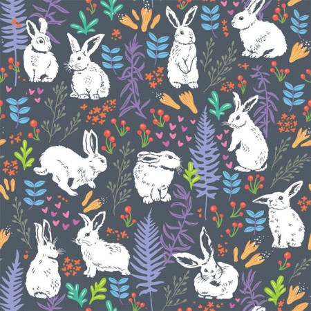 A set of napkins for setting the rabbit table, rectangular, size 32x46 cm, 4 pcs-2