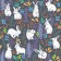 A set of napkins for setting the rabbit table, rectangular, size 32x46 cm, 4 pcs