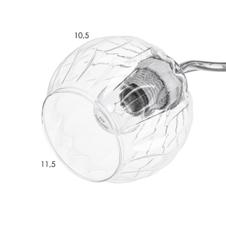 Closure ceiling dera 2x40W E27 chrome 46x19x22 cm-5