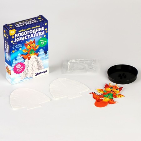 Set for experiments "New Year's crystals", red dragon