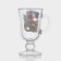 New Year's glass mug for mulled wine "Flowers and Snakes", 200 ml, mix