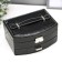 Casket to the leatherette to jewelry "Black gloss" 20x15x11 cm