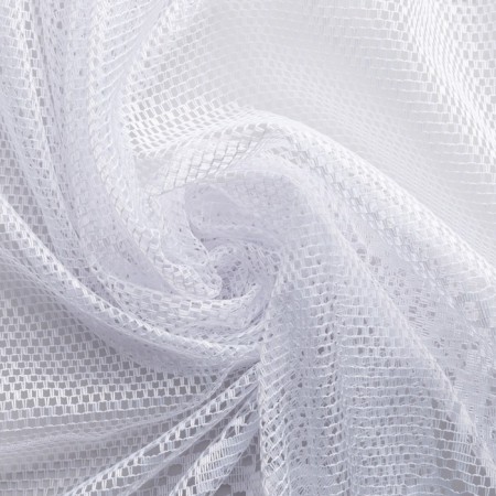 Tulle to the kitchen without curtain tape, 200x165 cm, white color, 100% polyester-3