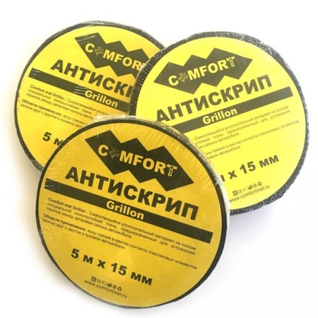 Antiscript tape Comfort Mat Grillon, size 15x5000 mm