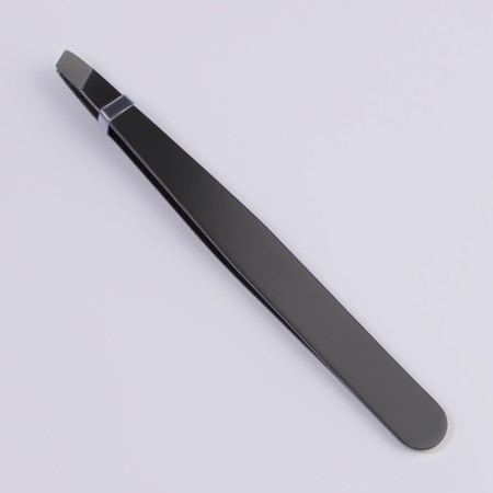 Pinzet begged, wide, 9.5 cm, black color-4