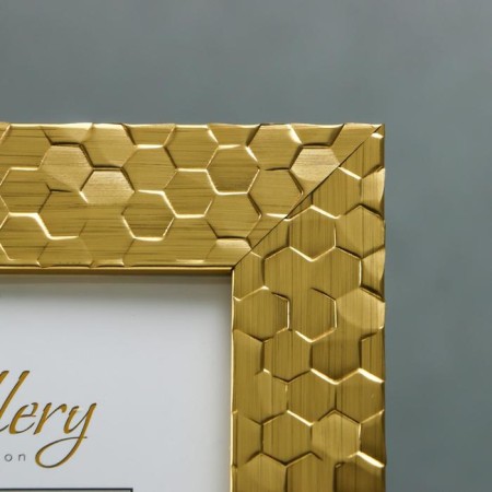 Photo frame Plastic Gallery 10x15 cm, 651618 gold (plastic screen)-1