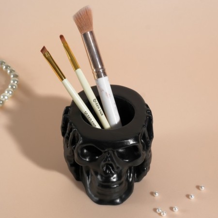Interior subject "Skull Silence" 6.5x10 cm black matte-2