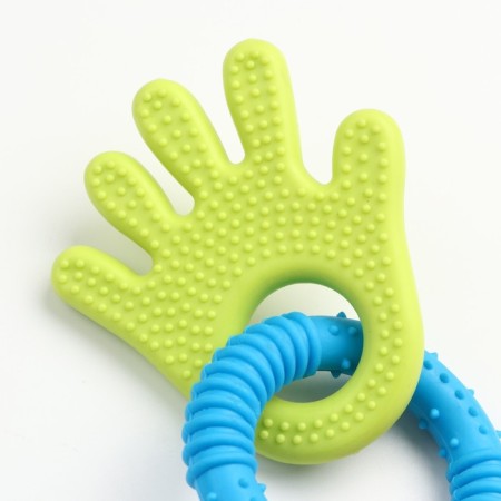 Chewing toy "Always together!", TPR, 18.5 cm, palm/circle/key-3