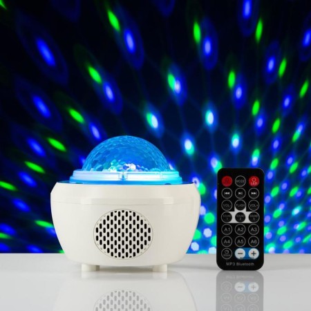 Light device "Discus-SAR" 11 cm, speaker, remote control, glow RGB, 5 V