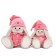 Soft toy "Bunny Mi" in pink pajamas, big