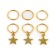 New Year's hair piercing "for a fairy -tale image" for the New Year, 6 pcs