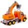 Excavator "Profi" Inertial color orange, light and sound effects