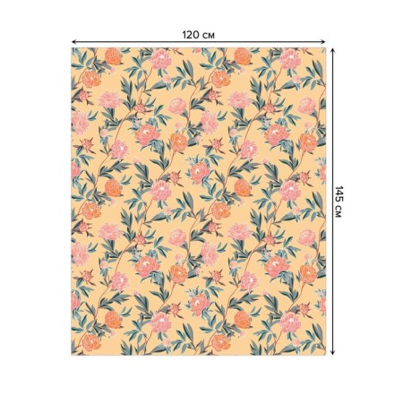 Tables on the table "Flower weaving", rectangular, Saten, size 120x145 cm-1