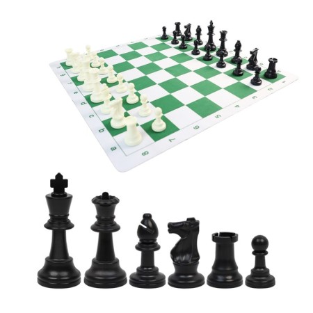 Chess figures Tournament Leap, 32 pcs, King H-9.5 cm, Pig H-5 cm, polypropylene-2