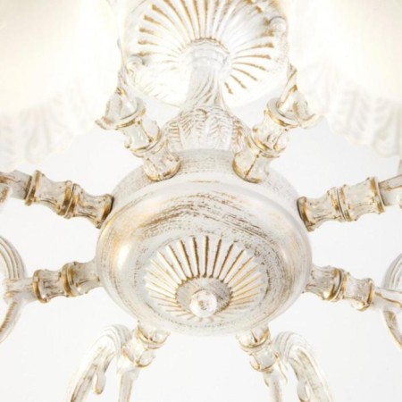 Campina chandelier, 8x60W E27, white color-3