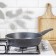 Granite pan, d = 26 cm, removable handle, anti -stick coating, color gray color
