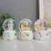 Souvenir Polystone Water Ball Light "Girl on a Cloud" MIX 6x6x8.5 cm