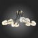 Ceiling EVOLUCE lamp. Sle205302-08. Besano. 8x40 W, E14, 91x91x35 cm, bronze color, black