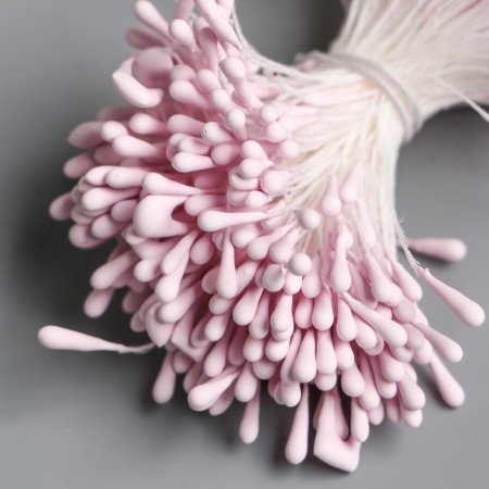 Stamens for flowers "Drops mature light-lilac" d = 1.5 mm set 400 pcs length 6 cm-2