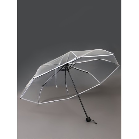 Umbrella fur r48/53 8p 3 sp pvc plain handle white wool qf-2