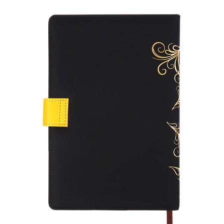 The diary is low, the PVC cover, A5 format, 140 l, cell, with a strap, black-12