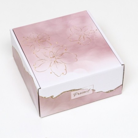 Self -charged box, without a window "Present" 19 x 19 x 9 cm set 5 pcs-2