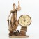 Table hours "Fireplace. Femis", discrete move, dial D-8.5 cm, 22 x 30 cm, aa