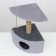 Animal house corner, jute, 35 x 35 x 64 cm, gray