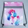 A bag for shoes with a reflective element "Rainbow unicorn" 30 x 40 cm