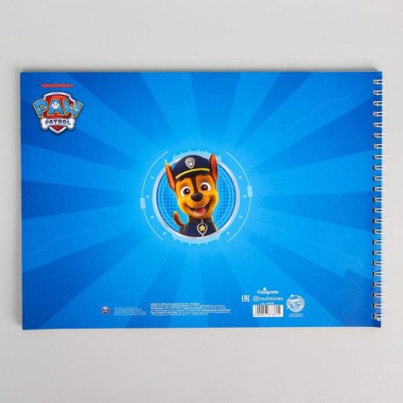 Album for drawing A4, 40 sheets 100 g/m², on the spring, puppy patrol-2