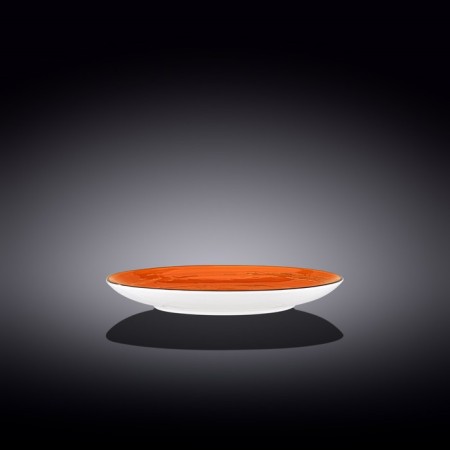 Round plate Wilmax England Spiral, D = 20.5 cm, Orange color-1