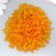 Glass beads 6/0 "matte translucent. Safran" 30 grams