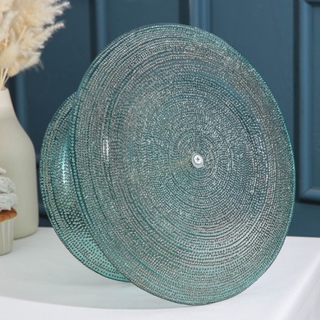 2-long infusion dish, d = 21/28 cm, turquoise color-2