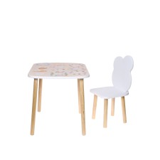 Children's set of furniture made of wood 