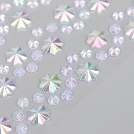 Decorative self -adhesive tape from rhinestones. The length of each 270 mm, width 16 mm.