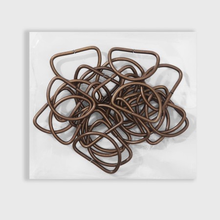 Semi -ring for bags, d = 25 mm, thickness - 2 mm, antique color-2