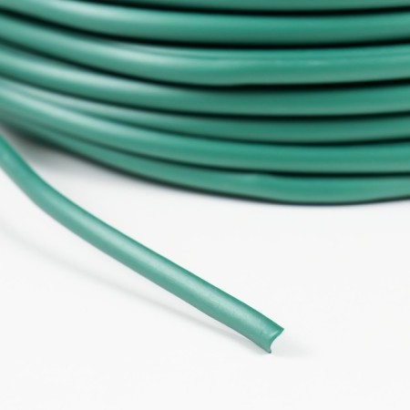 Artificial rattan is smooth 6 mm 100 m half a tub (green metallic)-3