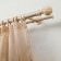 Double-rowing cornice 180 cm, d = 28 mm "era-28" with u-shina, pine color European