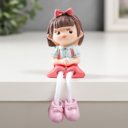 Souvenir Polystone "Baby/Baby with a Flower" Long legs mix 10.5x3x3.5 cm-1