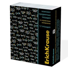 A set of subject notebooks of 48 sheets, 12 pieces, Erichkrause 