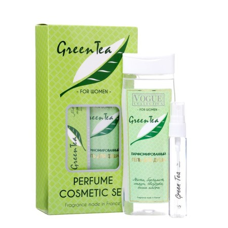 Gift set women Green Tea: shower gel, 250 ml + perfumery water, 33 ml