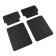 EVA carriers of car, universal, m (low-commandment), without edging, black, set