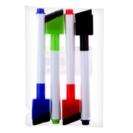 Markers with a magnet, colored, water -based, set 4 pcs.-4